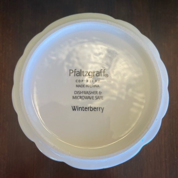 Pfaltzgraff Winterberry Dip Bowl And Spreader - Picture 5 of 13